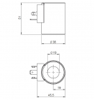 Coil 24VDC 36W fi19 h = 51mm